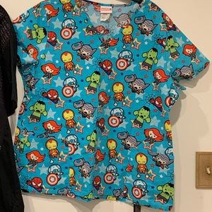 Unisex Marvel Scrub top